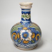 A Southern European vase, tin glazed, 22cm