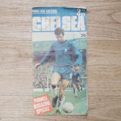 A 1970 No 3 Chelsea Football programme, signed by many of the players