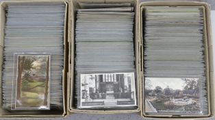 A large quantity of early to mid 20th century postcards of Eastbourne and the surrounding area,