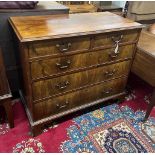 A George III mahogany five drawer chest, width 109cm, depth 53cm, height 96cm