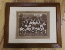 Bilston United F.C. 1900-1901 season framed monochrome team photograph