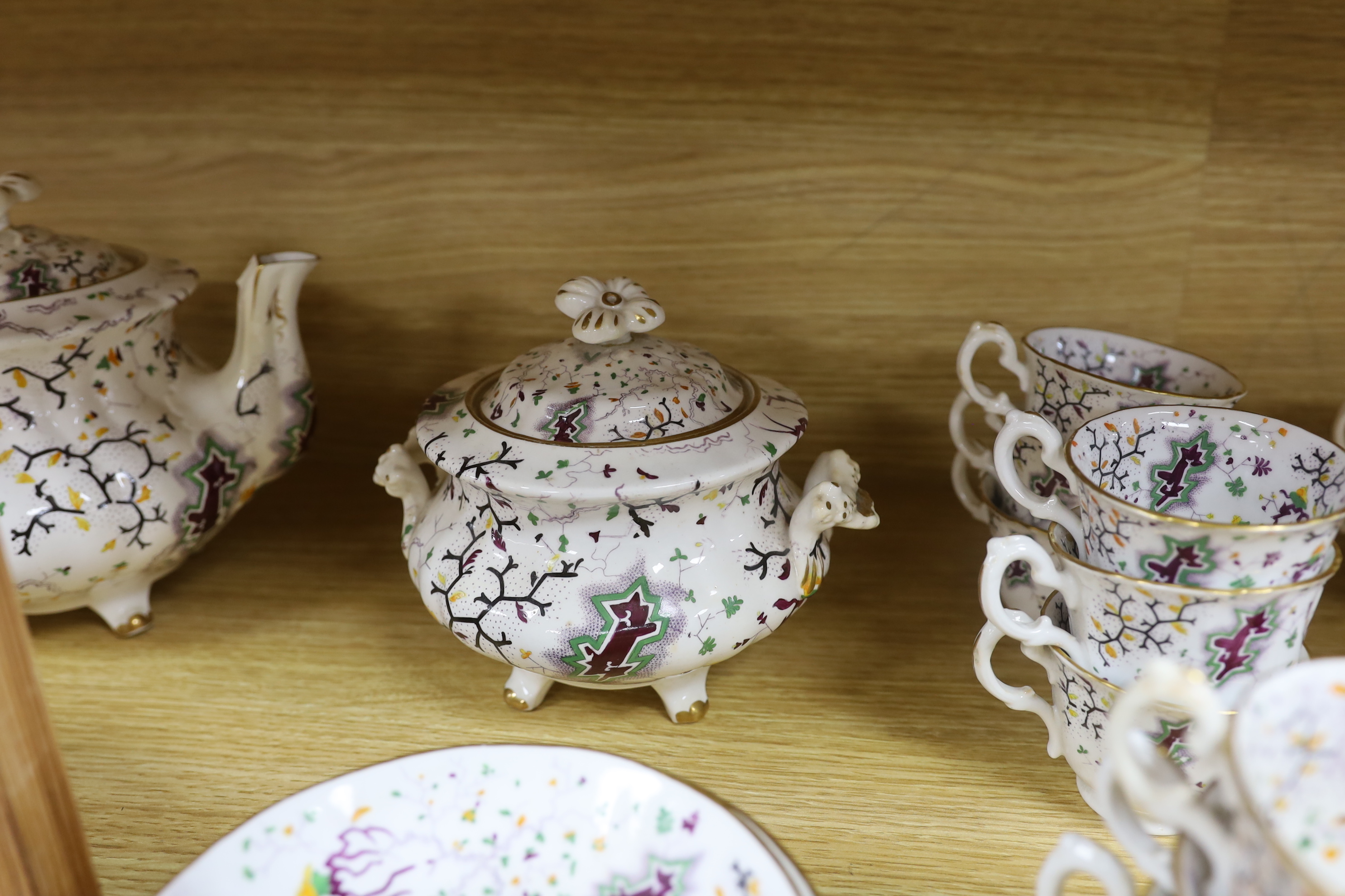A Victorian teaset - Image 4 of 6