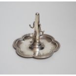 A George V silver ring stand, Birmingham 1910, 7cm, 61 grams