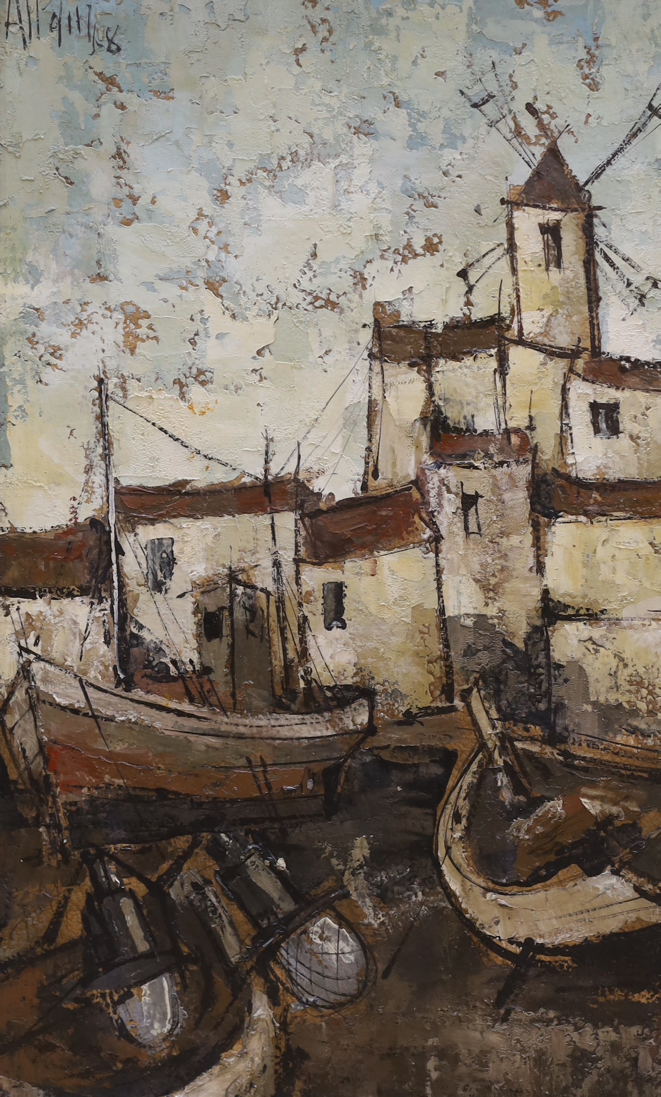 Sydney Taylor (20th century, South African) two oils on board, and an oil of a harbour scene with - Image 4 of 5