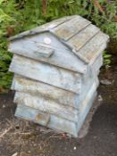 A painted wooden bee hive by Wiggly Wigglers, width 60cm, depth 55cm, height 78cm