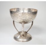 An Arts & Crafts hammered silver plated trophy, 1929 ‘The Richard Burbidge Cup’ Richard Burbidge was