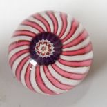A Clichy swirl paperweight, 4.5cm approximate diameter