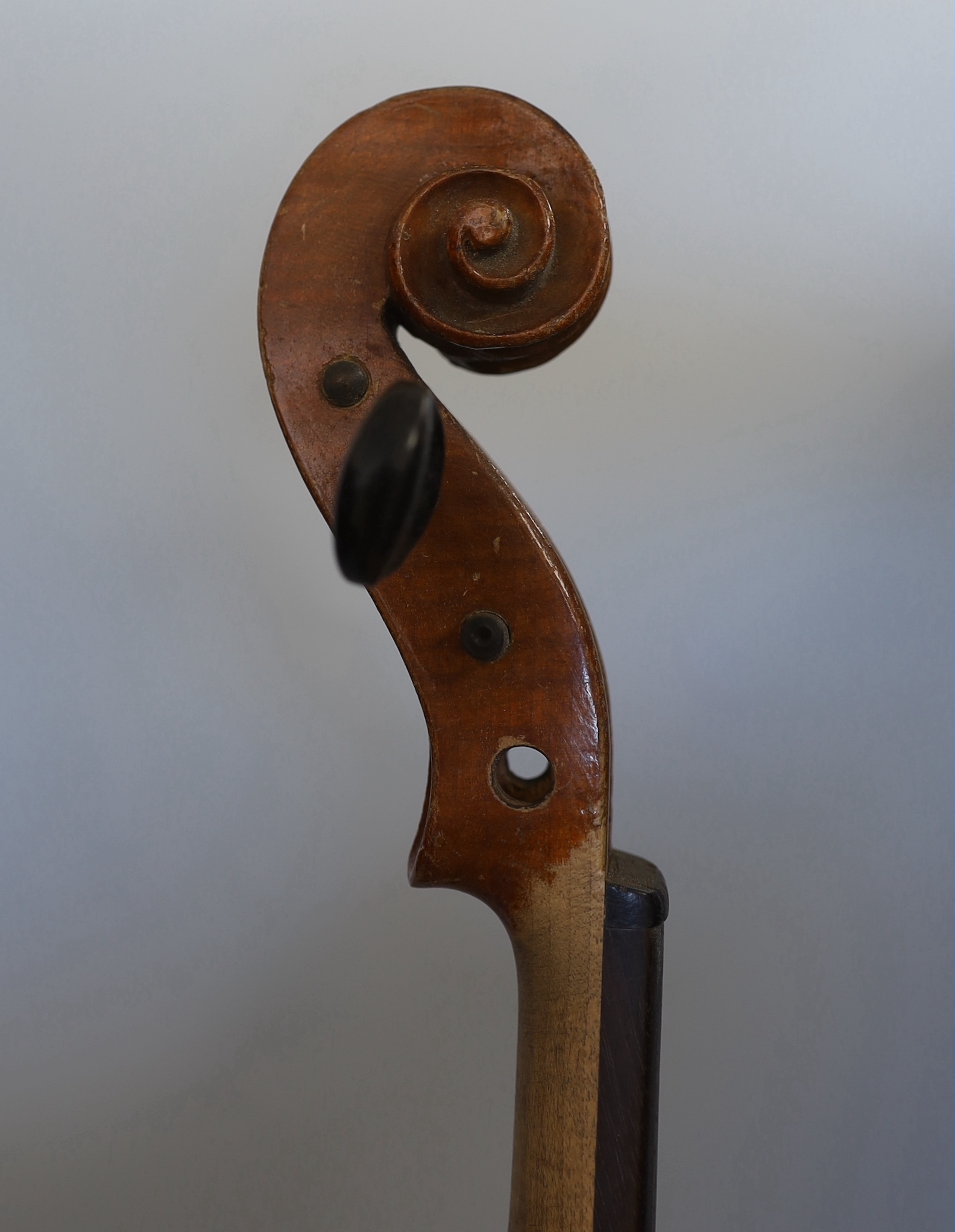 A full sized German violin and case, violin 60cm long - Image 6 of 13