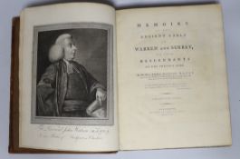 ° ° LEWES AND SURREY -Watson, Rev. John - Memoirs of the Ancient Earls of Warren and Surrey and