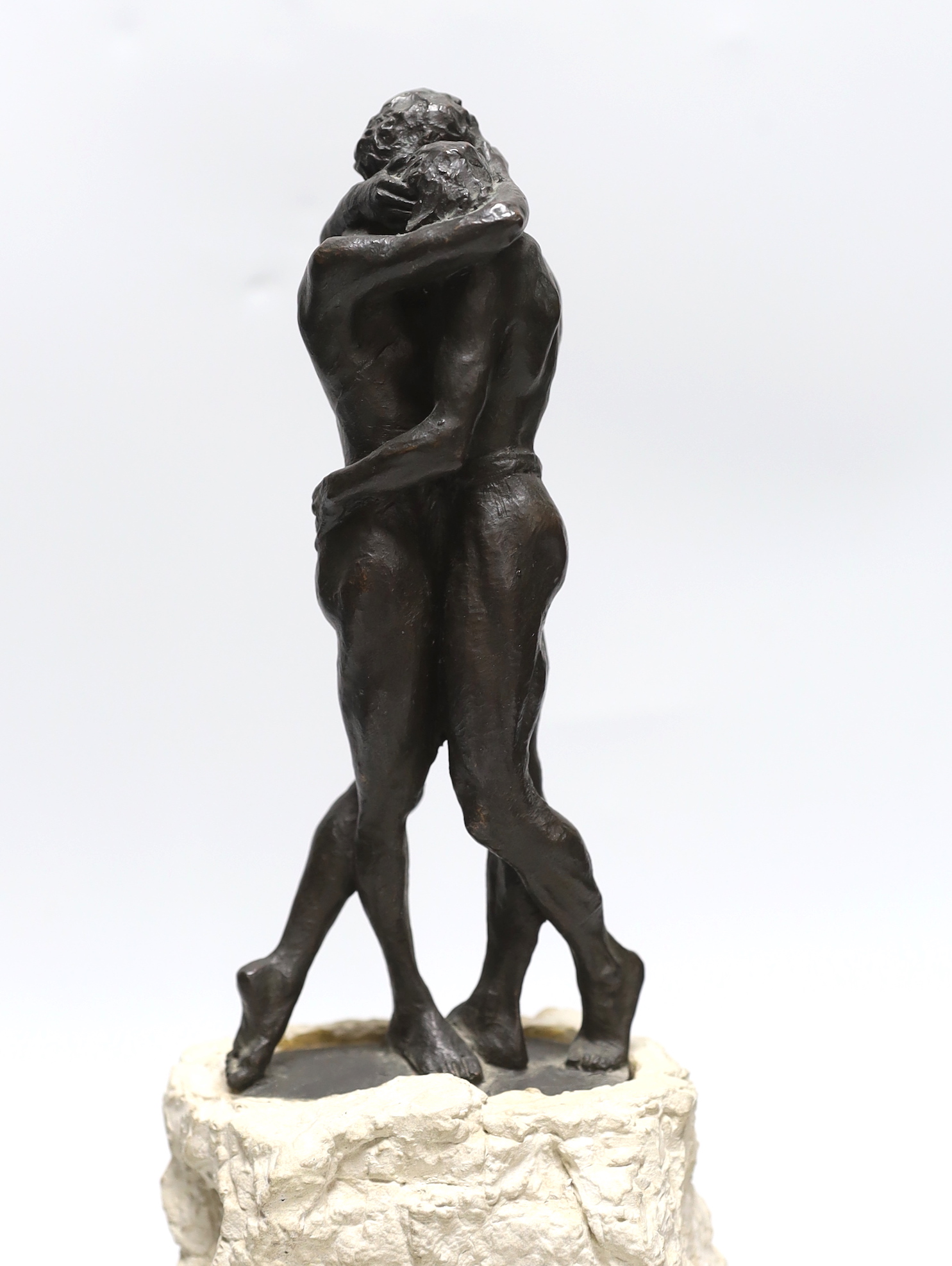 Josep Bofill (born 1942). A contemporary bronze sculpture, 'Love', a signed limited edition, 32cm - Image 2 of 4