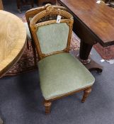 A pair of Victorian Charles Bevan chairs, width 49cm, depth 44cm, height 85cm