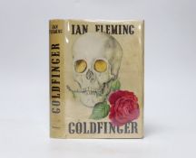 ° ° Fleming , Ian - Goldfinger, 1st US edition, 1st issue, 8vo, cloth-effect paper over boards, with