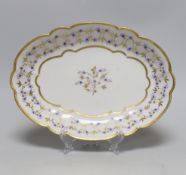 A Barr Flight & Barr dessert dish, 28.5cm