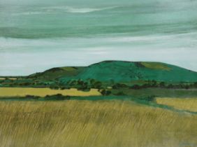 § § David Humphreys (b.1937), oil, Panoramic mountainous landscape, signed, 62cm x 46cm