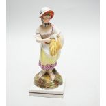 A Staffordshire pearlware figure of Autumn, c.1800-10, 20cm