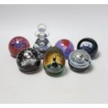Seven Caithness paperweights, boxed, some limited edition