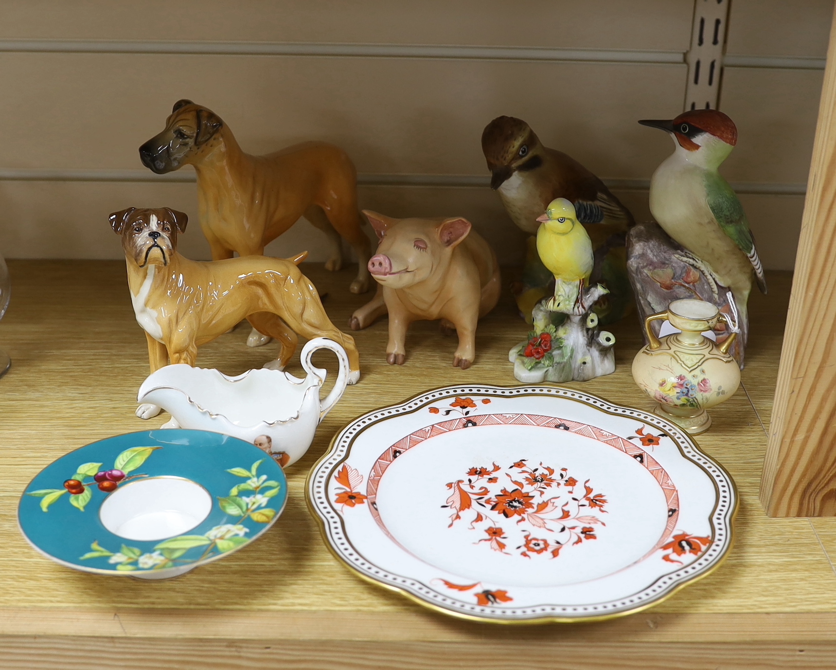 A group of mixed porcelain to include Doulton