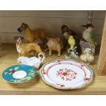A group of mixed porcelain to include Doulton