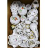 A quantity of Herend porcelain ornaments and tableware, approx. 40 items