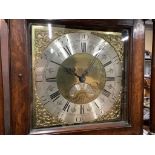 A George III inlaid oak thirty hour longcase clock, marked James Todd, Bradford, height 220cm