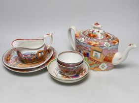 A group of Newhall type Peking pattern wares, c.1800
