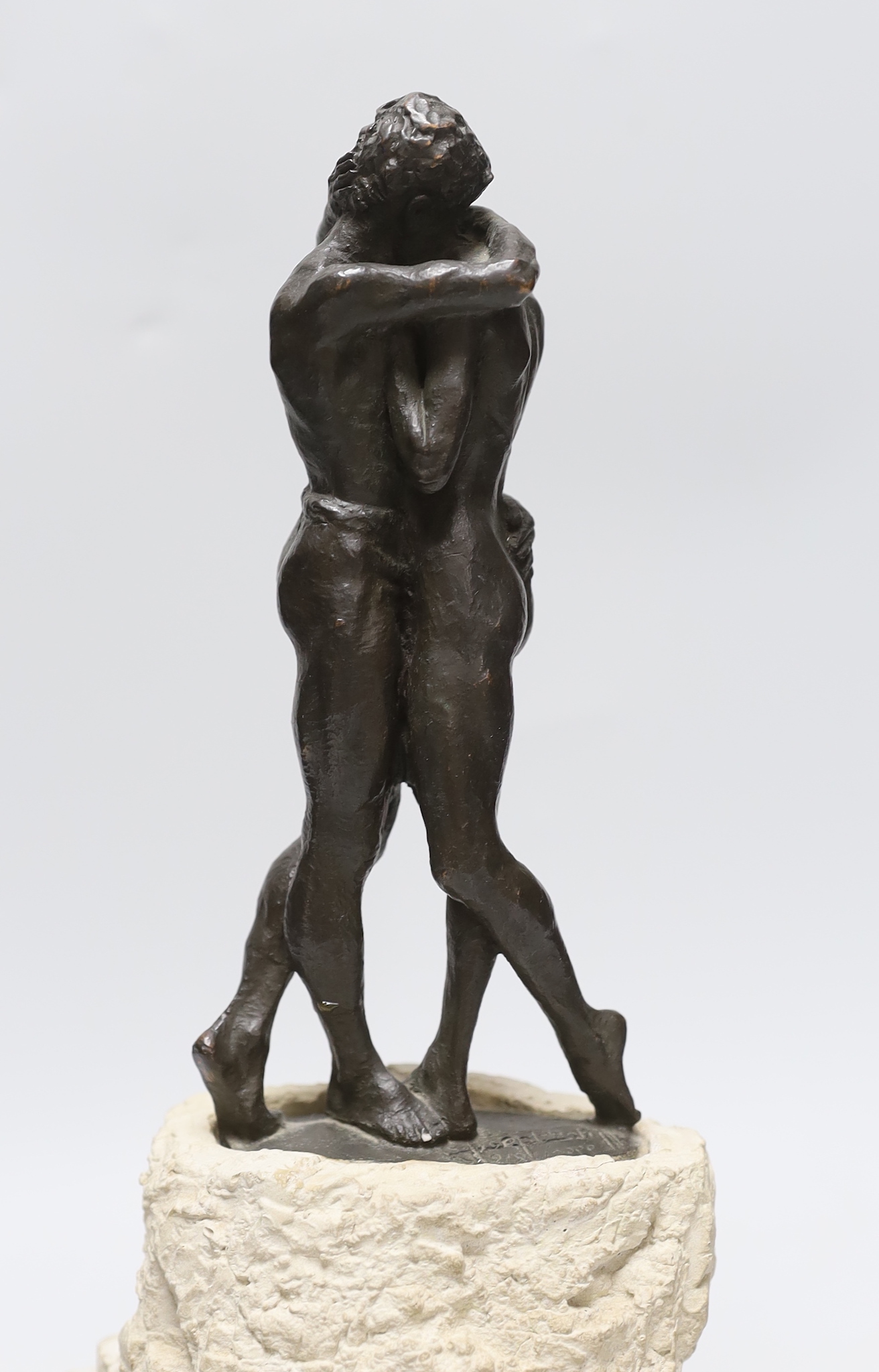 Josep Bofill (born 1942). A contemporary bronze sculpture, 'Love', a signed limited edition, 32cm - Image 3 of 4