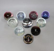 Ten Caithness paperweights, boxed, one limited edition