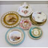 A collection of 19th/20th century English porcelain tableware including a Royal Doulton ‘Pembroke