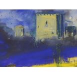 Alan Rankle (b.1952) pastel and mixed media, St Quentin de la Tour, inscribed verso, 30 x 23cm