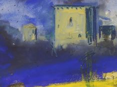 Alan Rankle (b.1952) pastel and mixed media, St Quentin de la Tour, inscribed verso, 30 x 23cm