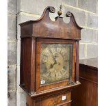 A George III mahogany eight day longcase clock marked Jacob Ettry, Rumsey, height 210cm