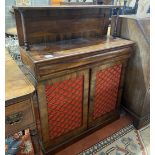 A small Regency rosewood chiffonier, width 83cm, depth 34cm, height 107cm