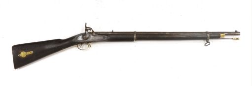 A Victorian percussion cap rifle (Tower Carbine), lock stamped 1859 TOWER and VR cypher, two