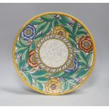 A Charlotte Rhead charger for Crown Ducal, 36.5cm diameter