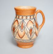 A Charlotte Rhead for Crown Ducal ceramic jug, with stylised design, signed and numbered to the