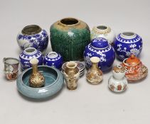 A group of Oriental ceramics