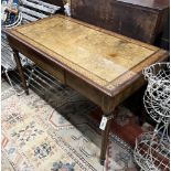 A good quality French Empire style writing table, width 121cm, depth 62cm, height 75cm