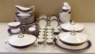 A Royal Doulton ‘Imperial Blue’ dinner and coffee service