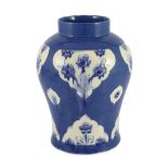 A Moorcroft late Florian forget-me-nots powder blue temple jar