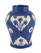 A Moorcroft late Florian forget-me-nots powder blue temple jar