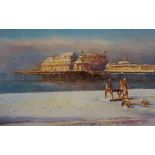 Cecil Rice (British b.1961), watercolour, 'West Pier, Brighton', signed, 49.5 x 34cm