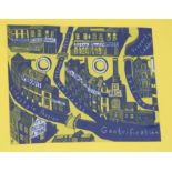 Grayson Perry (b.1960), colour print on fabric, 'Gentrifcation Cloth', 18.5 x 15cm