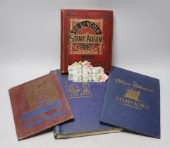 Eight albums of assorted stamps and various envelopes of loose stamps