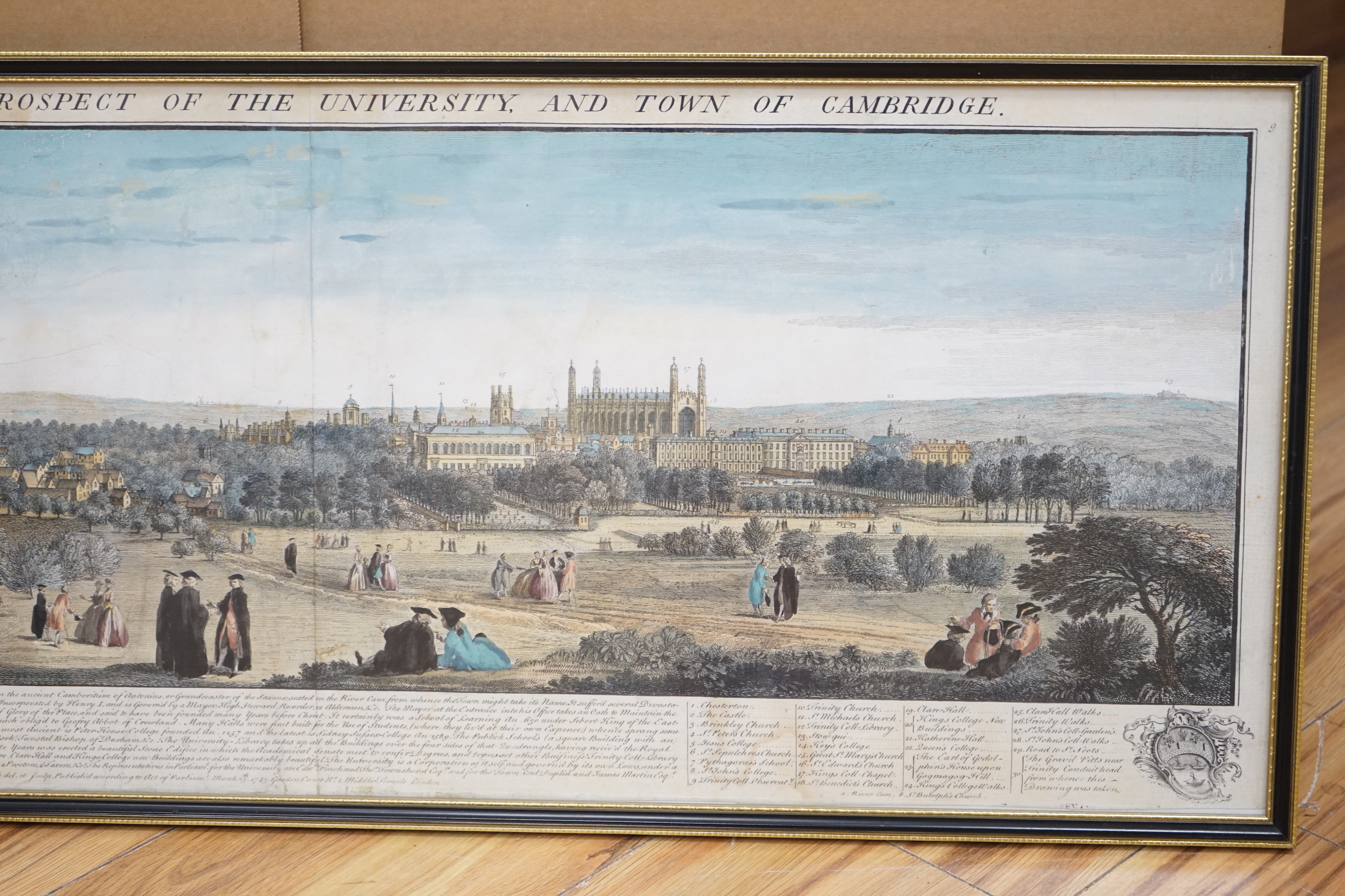 After Samuel and Nathaniel Buck (1696-1779) 18th century hand coloured engraving, 'The North West - Image 10 of 11