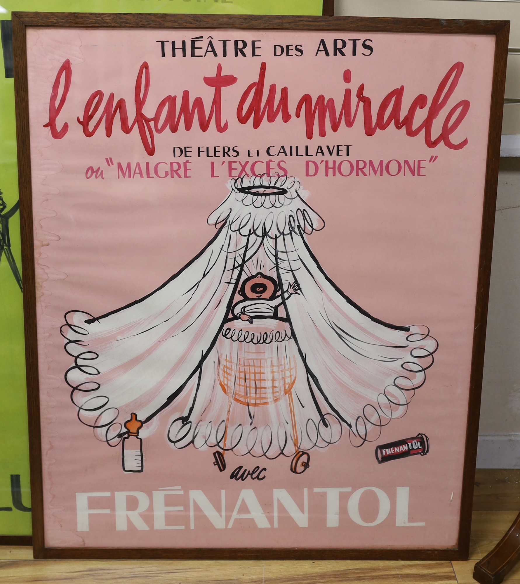 Theatre des Arts, L'enfant du Miracle, Frenantol, original artwork for poster design, 110cm x 88cm