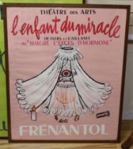 Theatre des Arts, L'enfant du Miracle, Frenantol, original artwork for poster design, 110cm x 88cm