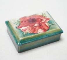 A Moorcroft lidded box, 11.5cm x 8cm