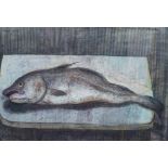 William de Belleroche (1913-1969) mixed media, Study of a fish, 'Codling', signed and dated ‘65,