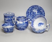 A large collection of Copeland Spode’s Italian, dinner, tea and coffee service, mostly blue