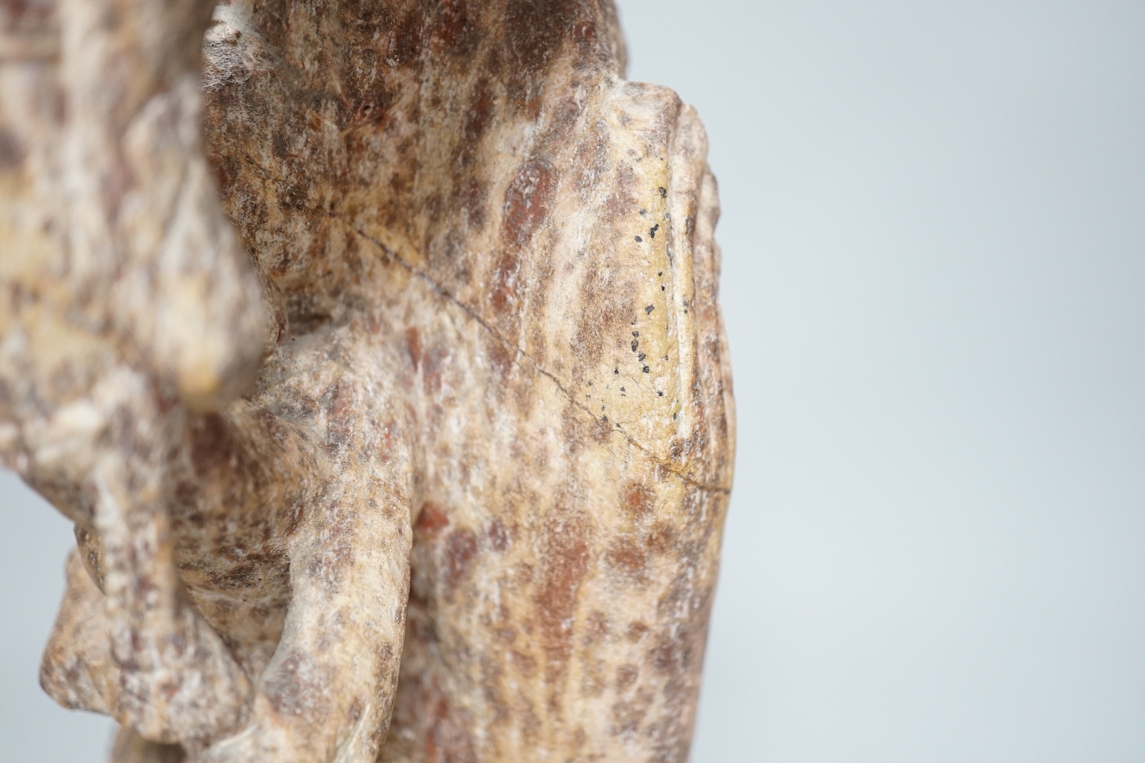 An Indian carved marble dancer, 40cm - Image 4 of 7